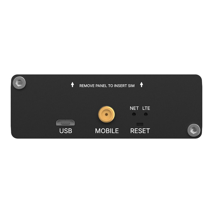 Teltonika TRM142 Módem 4G-LTE Negro Industrial Montaje Pared/Carril DIN Aluminio