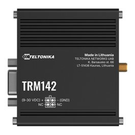 Teltonika TRM142 Módem 4G-LTE Negro Industrial Montaje Pared/Carril DIN Aluminio