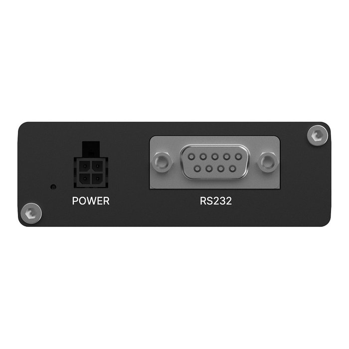 Teltonika TRM142 Módem 4G-LTE Negro Industrial Montaje Pared/Carril DIN Aluminio