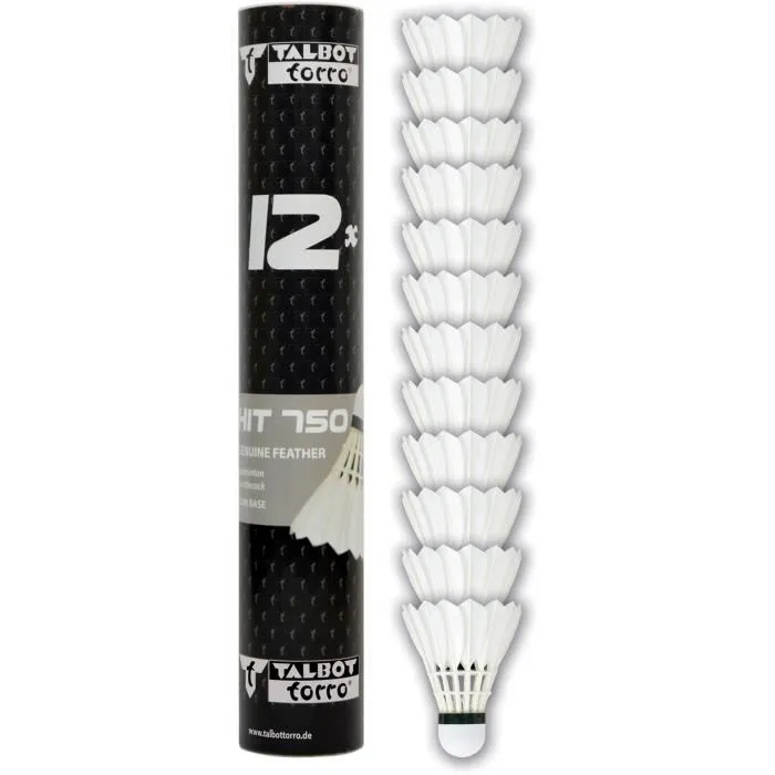 Schildkrot Volantes de Bádminton HIT 750 TRAINING Speed 77 con Plumas Naturales para Entrenamiento y Juego Schildkrot Volantes de Bádminton HIT 750 TRAINING Speed 77 con Plumas Naturales para Entrenamiento y Juego