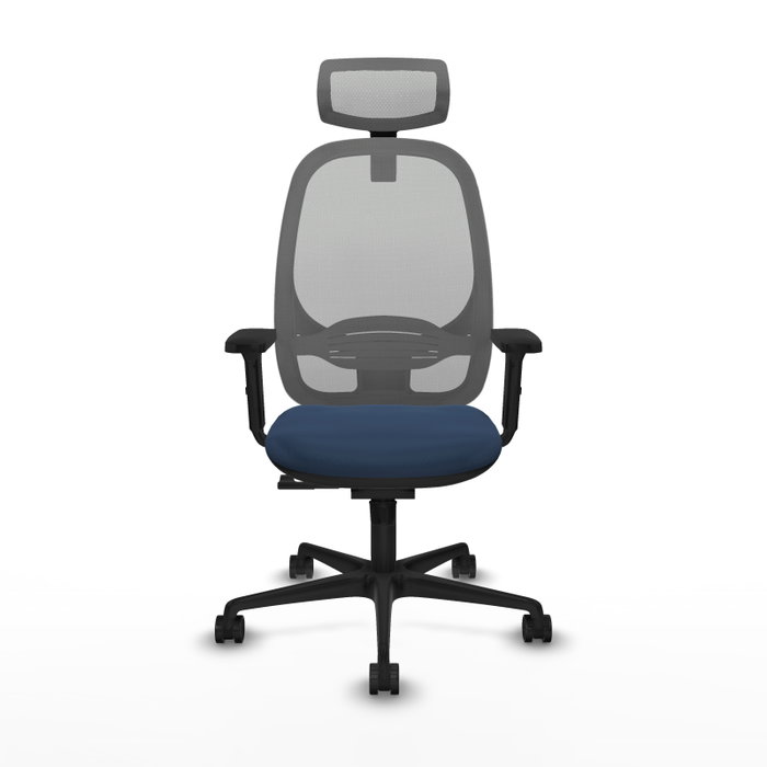 PIQUERAS Y CRESPO Silla de oficina Cilanco con mecanismo Sincro, Azul marino y Gris PIQUERAS Y CRESPO Silla de oficina Cilanco con mecanismo Sincro, Azul marino y Gris