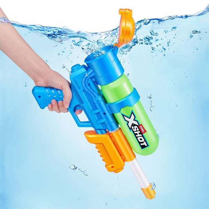 Zuru X-Shot Retro 80's Super Splash Pistola de agua de carga rápida