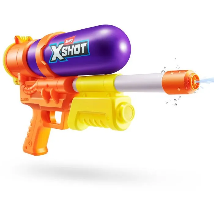 Zuru X-Shot Retro 80's Super Splash Pistola de agua de carga rápida