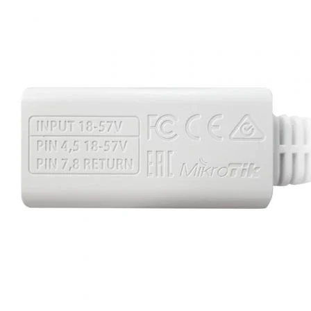 Mikrotik RBGPOE Adaptador Inyector PoE Gigabit LAN para RouterBOARD 18-57V Mikrotik RBGPOE Adaptador Inyector PoE Gigabit LAN para RouterBOARD 18-57V