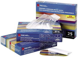Rexel AS3000 Bolsa de Residuos Reciclable para Destructora, Capacidad 175 Litros, Caja de 100 Unidades