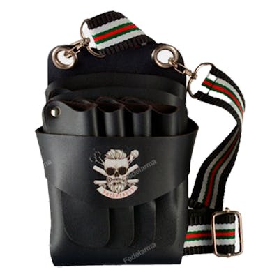 Zzmen Cartuchera Negra Barbero Hipster Man Skull Zzmen Cartuchera Negra Barbero Hipster Man Skull