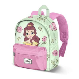 Bella Mochila Joy Rose para Niños, Mochila Preescolar Ligera con Compartimento y Bolsillo Frontal, Poliéster, Dimensiones 27x22x10 cm, Color Verde