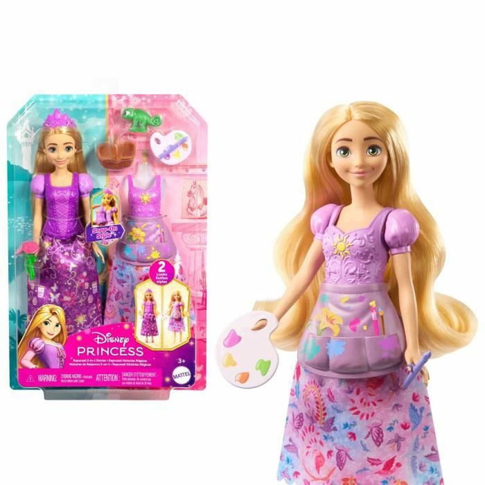 MATTEL Muñeca Rapunzel Historias Mágicas 2 en 1 Disney Princesses MATTEL Muñeca Rapunzel Historias Mágicas 2 en 1 Disney Princesses