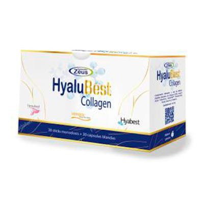ZEUS Hyalubest Colagen 30 Sticks + 30 Capsulas con Colageno, Acido Hialuronico, Ceramidas, Vitamina C, Biotina y Zinc ZEUS Hyalubest Colagen 30 Sticks + 30 Capsulas con Colageno, Acido Hialuronico, Ceramidas, Vitamina C, Biotina y Zinc