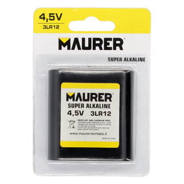 MAURER Pila Alcalina 3LR12 de 4.5 V (Blister 1 Pieza)