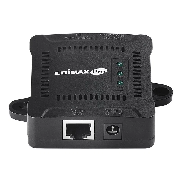 Edimax Adaptador GP-101ST Splitter Inyector PoE+ Gigabit con Conexión de Salida DC 5V/9V/12V, Negro, IEEE 802.3af/at, Montaje en Pared Edimax Adaptador GP-101ST Splitter Inyector PoE+ Gigabit con Conexión de Salida DC 5V/9V/12V, Negro, IEEE 802.3af/at, Montaje en Pared