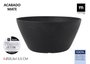 La Mediterranea Ensaladera Melamina Mate Black 25.5 x 13.5 cm (8 Unidades)​