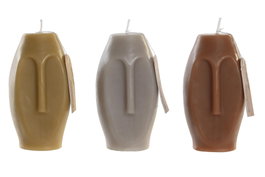 DKD Home Decor Surtido de Velas de Cera de Parafina 12 Unidades