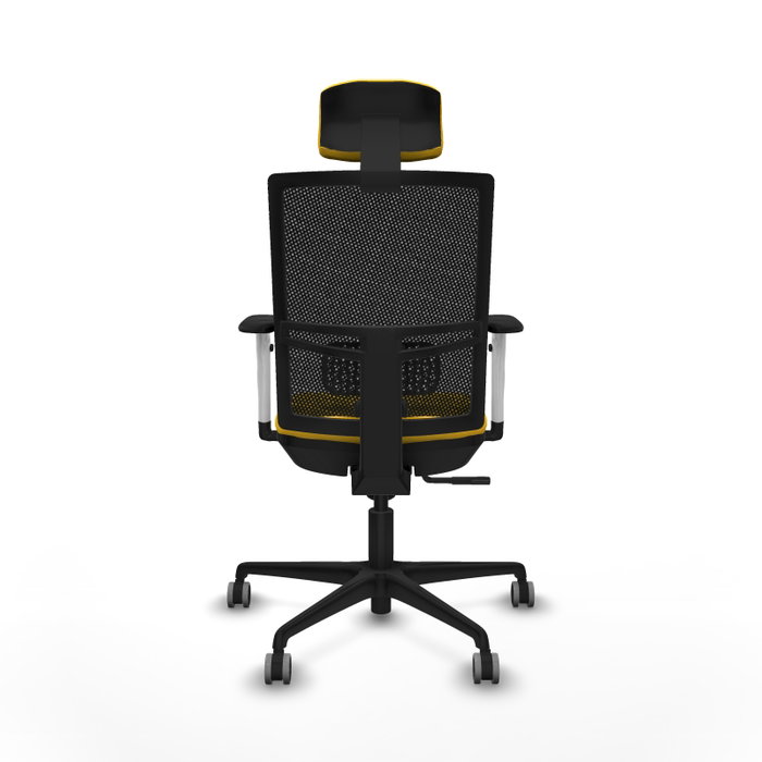 PIQUERAS Y CRESPO Silla de oficina Yunquera con mecanismo Sincro, Amarillo y Negro PIQUERAS Y CRESPO Silla de oficina Yunquera con mecanismo Sincro, Amarillo y Negro