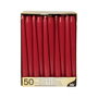 PAPSTAR Vela Cilíndrica de 25 cm Color Burdeos (Pack de 50)