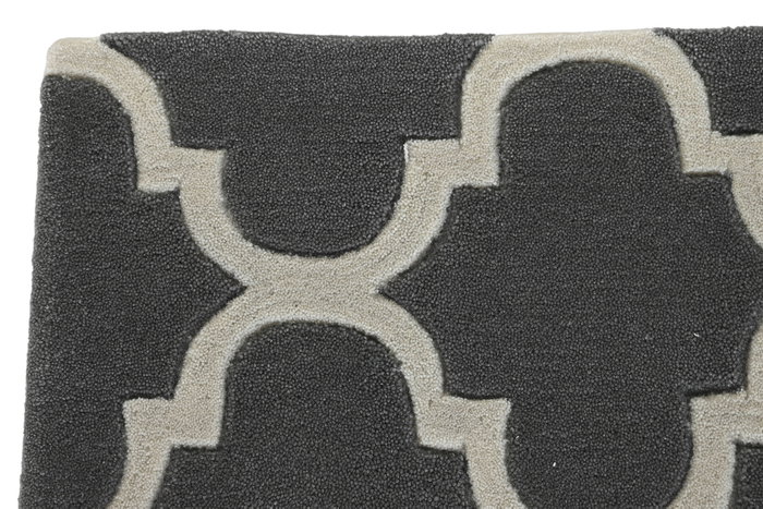 DKD Home Decor Alfombra Étnica Gris y Crema 60x90x2 cm