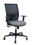 PIQUERAS Y CRESPO Silla Yunquera con Mecanismo Sincro, Malla Negra y Asiento Gris