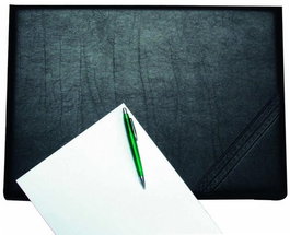 Vade Sobremesa 3 Cuerpos Iberplas Im.Piel Negro