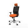 PIQUERAS Y CRESPO Silla de oficina Yunquera Naranja y Negro