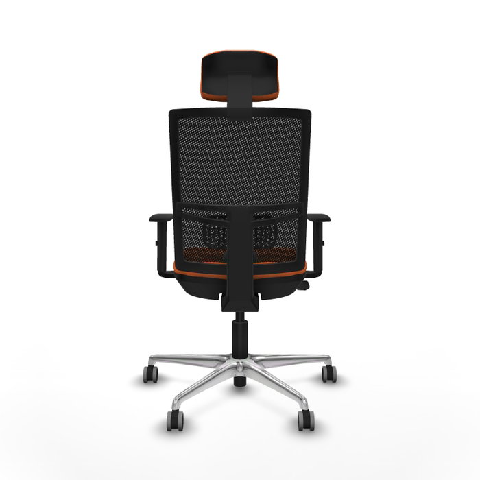 PIQUERAS Y CRESPO Silla de oficina Yunquera Naranja y Negro