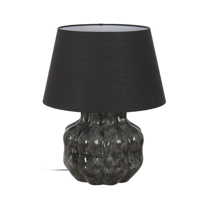 Lámpara Mesa Gris Cerámica Iluminación 50 X 50 X 62,50 cm Lámpara Mesa Gris Cerámica Iluminación 50 X 50 X 62,50 cm