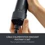Severin SEV1744785030194 - Cepillo Secador de Pelo Profesional con Tecnología Cerámica-Queratina, Auto-Rotativo, 1000W, 3 Accesorios, Negro