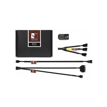 NOCTUA NA-FC1 Controlador de Ventiladores PWM, 3 Canales, Voltaje 5-12V, Negro, para 4 Pines, Corriente 3000 mA, 48 mm