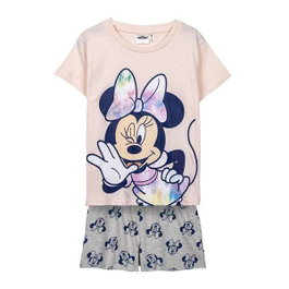 Pijama Corto Single Jersey Minnie Amarillo Claro