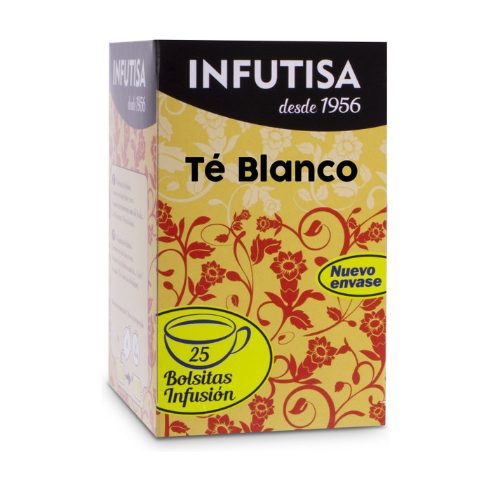 Infutisa Té Blanco 25 Filtros - Infusión Natural Diurética y Antioxidante Infutisa Té Blanco 25 Filtros - Infusión Natural Diurética y Antioxidante
