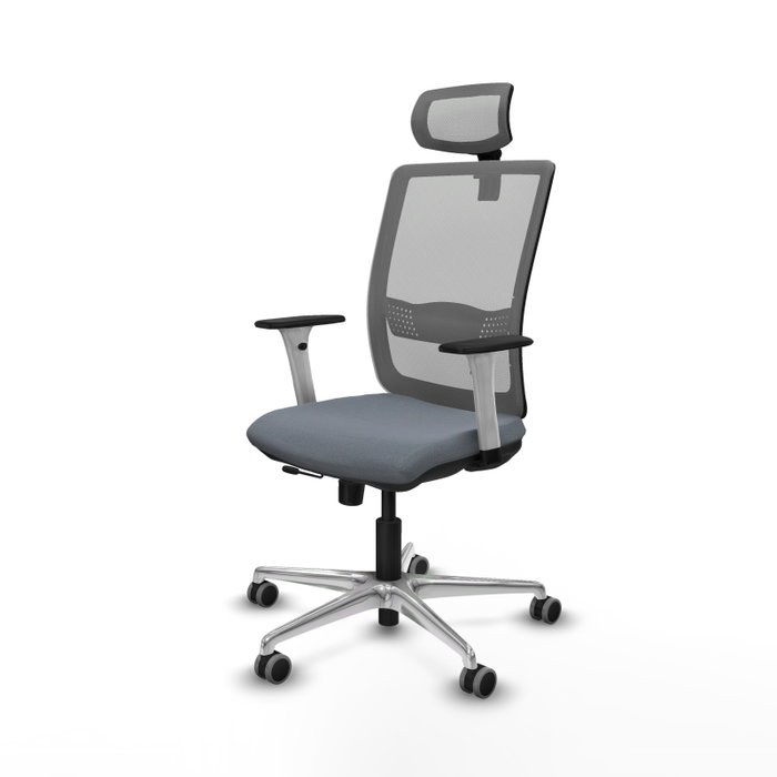 PIQUERAS Y CRESPO Silla de oficina Haches con mecanismo Sincro/Traslack Gris