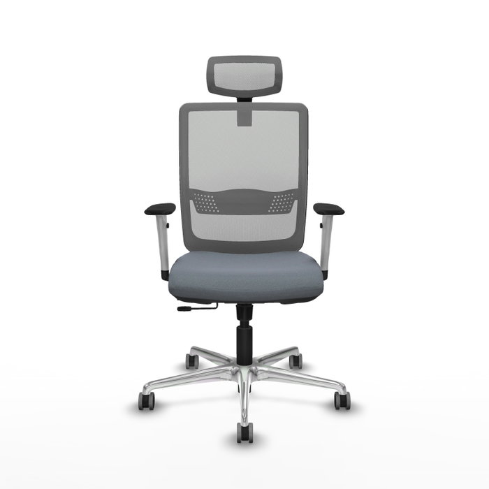 PIQUERAS Y CRESPO Silla de oficina Haches con mecanismo Sincro/Traslack Gris