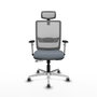 PIQUERAS Y CRESPO Silla de oficina Haches con mecanismo Sincro/Traslack Gris