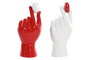 DKD Home Decor Figura de Resina Mano Corazón (Pack de 2)