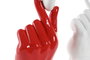 DKD Home Decor Figura de Resina Mano Corazón (Pack de 2)