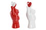 DKD Home Decor Figura de Resina Mano Corazón (Pack de 2)