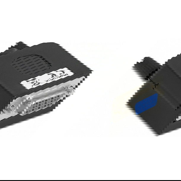 DeLOCK Adaptador de VGA15 a Bloque de Terminales con Carcasa, 66259, Negro/Azul, Plástico, Rango -20 a 105 °C, Para Cable AWG 26/18, 34.4x51.8x21 mm