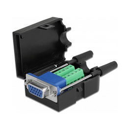 DeLOCK 66259 Adaptador VGA15 a bloque de terminales con carcasa