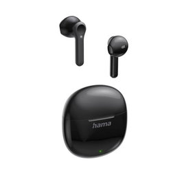 HAMA ACTION ONE Auriculares Inalámbricos True Wireless con Microfono, Bluetooth 5.3, Cancelación de Ruido, Autonomía 20h, Color Negro, 00221773