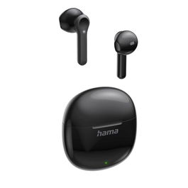 HAMA ACTION ONE Auriculares Inalámbricos True Wireless con Microfono, Bluetooth 5.3, Cancelación de Ruido, Autonomía 20h, Color Negro, 00221773