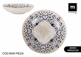 La Mediterranea Plato Hondo Jerica Iberica Brillo Ø21 cm (12 Unidades)