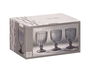 Vivalto Copa Vino Rayas 310 ml Humo Gris Vidrio 8.5x13.3x8.5 cm (Set de 24)