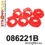 StrongFlex STF086221B Soporte Motor Inserts Kit Alta Flexibilidad, Resistencia a Carga, Abrasion, Temperatura, Aceites y Acidos