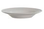 DKD Home Decor Set de 4 platos hondos de porcelana blanca 20x20x3 cm