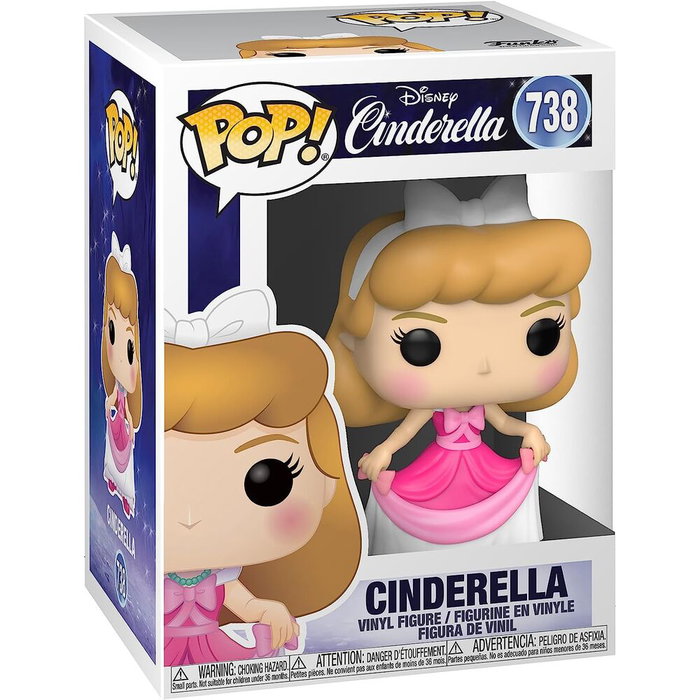 FUNKO Figura POP Disney Cenicienta in Pink Dress Vinilo 9cm Caja Regalo FUNKO Figura POP Disney Cenicienta in Pink Dress Vinilo 9cm Caja Regalo
