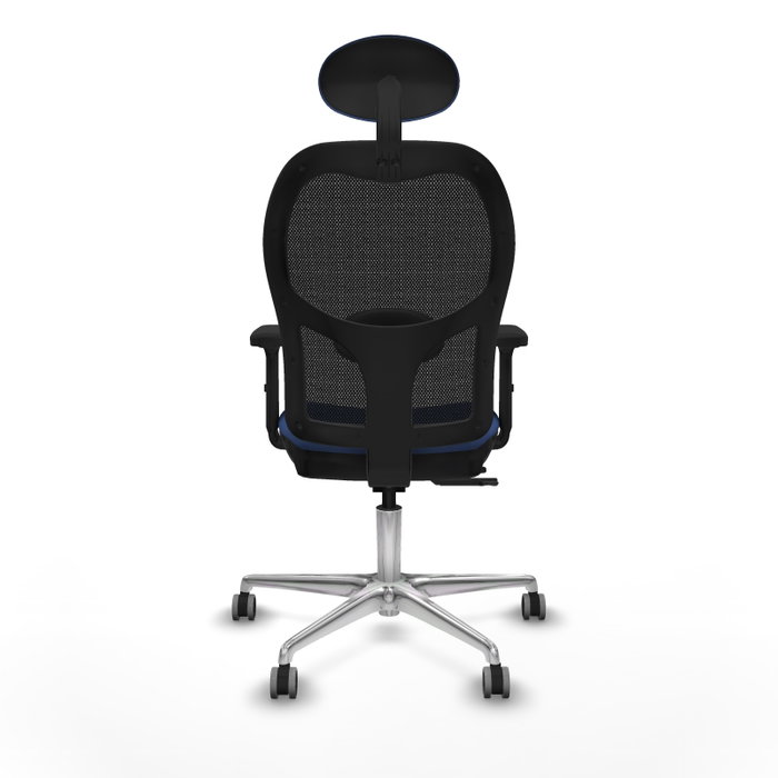 PIQUERAS Y CRESPO Silla de oficina Jorquera con mecanismo Sincro/Traslack Azul marino y Negro