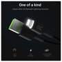 Green Cell Cable de Carga USB 3.0 a Lightning KABGC05, 1,2m, Negro
