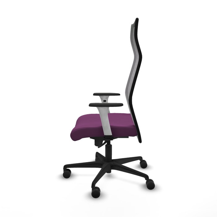 PIQUERAS Y CRESPO Sillón Albacete Morado y Negro con Mecanismo Sincro