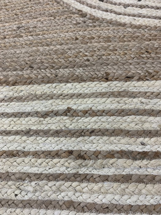 DKD Home Decor Alfombra de Yute Hecha a Mano 140x200 cm Antideslizante