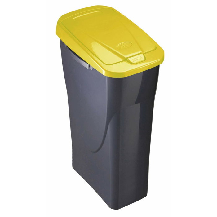 Mondex Cubo ecobin con tapa amarillo 25 l
