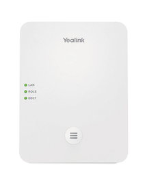 Yealink Sistema DECT IP Multi-Celular Inalámbrico W80B/W80DM: Cobertura Escalable, Soporte Hasta 100 Terminales y Llamadas Simultáneas, Roaming Continuo, Voz HD